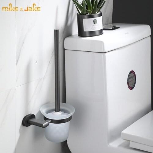 Gunmetal bathroom brush holder bathroom toilet brush closet bowl brush rack gunmetal bathroom accessory