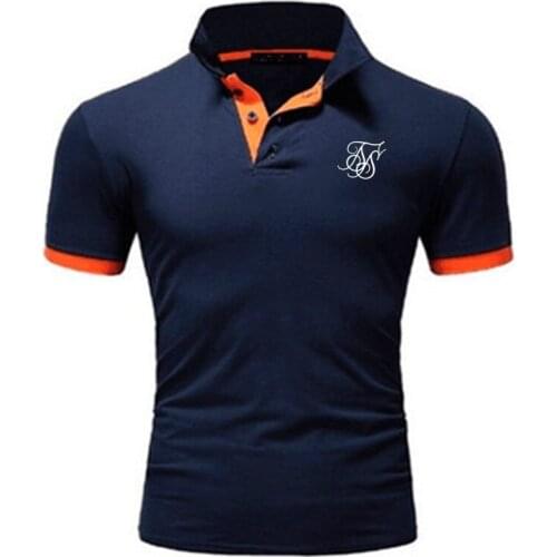 Men Polo Men Mesh Short Sleeve Sik Silk Polo Shirt Contrast Color Polo New Clothing Summer Streetwear Casual Fashion Men tops