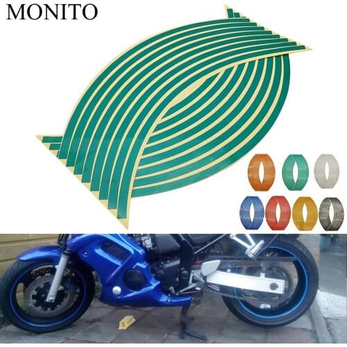 Motorcycle Wheel Sticker Reflective Decals Rim Tape Strip For honda CBR 600 F2,F3,F4,F4i CBR600RR CBR600 CBR750 RR Accessories