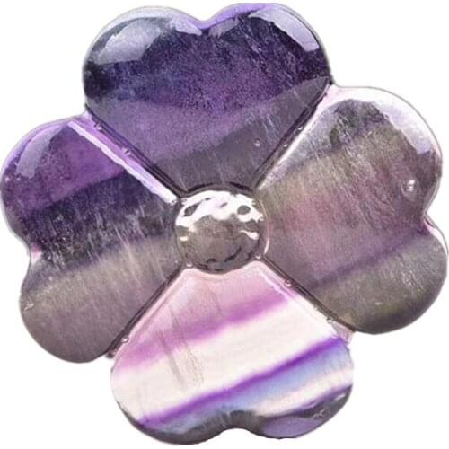 Natural gemstone hand-carved rainbow fluorite folk crafts for home decoration