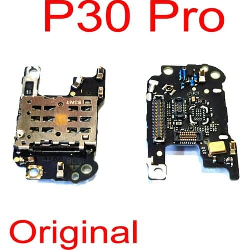Original SIM Card Reader Socket Connector with Microphone For Huawei P30 Pro VOG-L09 VOG-L29 VOG-L04