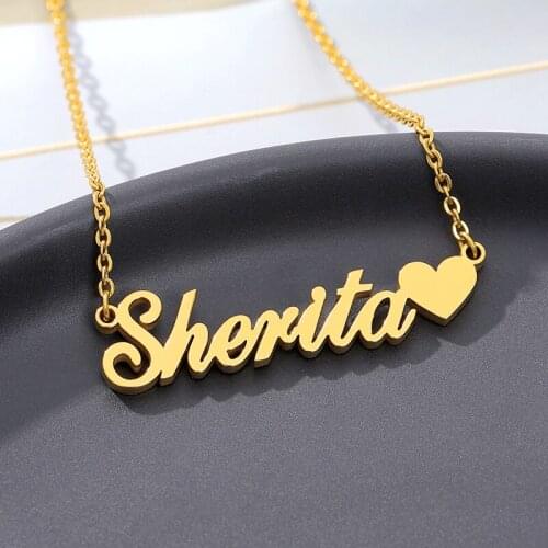 Personalized Jewelry Choker Stainless Steel Custom Name Necklace Men Handmade Nameplate Pendant Necklaces Women Best Friend Gift