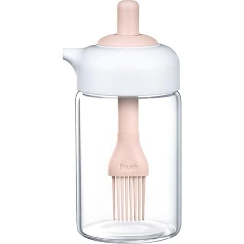 Simple Heat-resistant Glass Dip And Take Integrated Seasoning Bottle Soy Sauce Bottle 6.8*6.8*.5CM