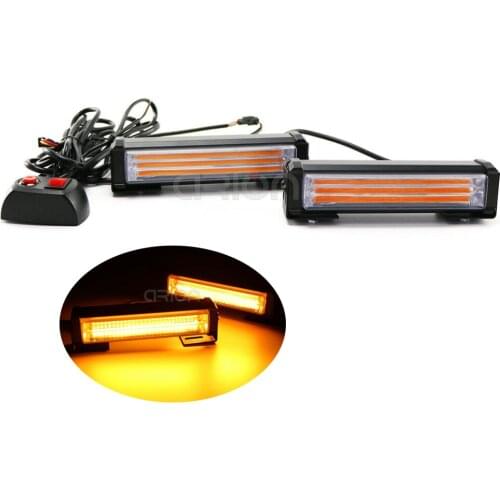 40W LED COB Car front Grille warning Light LED Mini Strobe Emergency Lightbar for Fire truck Police 12~24V Amber White Red Blue