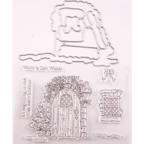 Warm and warm blessing Transparent Clear Silicone Stamp/Seal for DIY scrapbooking/photo album Decorative clear stamp sheets