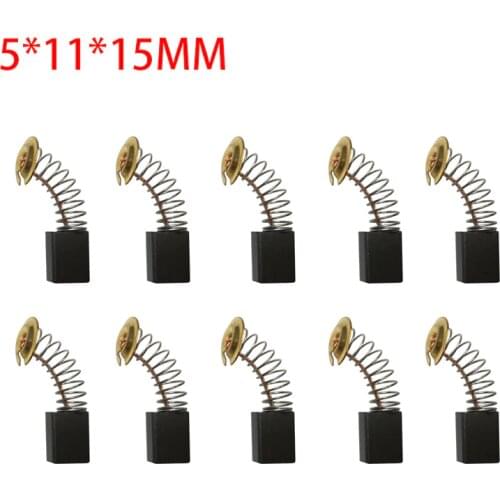 5*11*15MM Replacement Rotary Hammer Carbon Brushes Angle Grinder Power Tools Spare Parts Replacement Drill Electric Grinder
