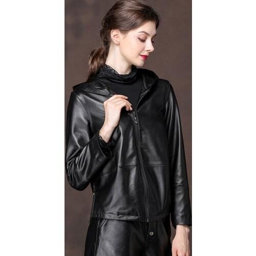 100% Real Sheepskin Coat Female Genuine Leather Autumn Winter Jacket Women Korean Baseball Jackets Plus Size MY