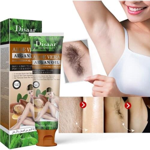 Aloe Vera Argan Oil Painless Hair Removal Cream face body Depilation Depilya Spray For Men Women Bikini Legs Hair Remover Foam