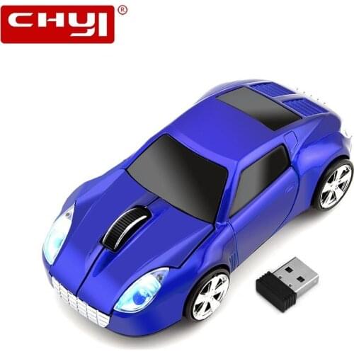 Wireless Computer Mouse Gamer Cool Super Car Shape Mice 1600DPI Optical Gaming Car Mause With USB Receiver For PC Laptop Office