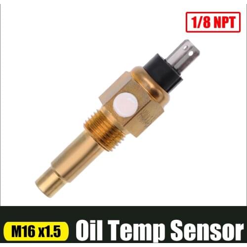 NPT-1/8 Oil Temperature Sensor For Oil Temp Gauges with Temp Alarm 96 degree For Electrical Truck Marine Engine