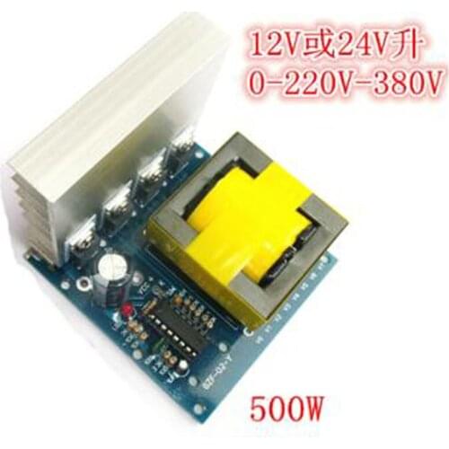 DC-AC converter 12V to 220V 380V 18V AC 500W inverter board pre-boost module