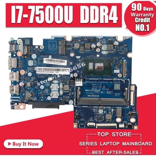 For Lenovo Yoga 510-14IKB laptop motherboard I7-7500U CPU DDR4 5B20M39321 BIUS4/S5 CIUY0/Y1 LA-E221P fully Tested
