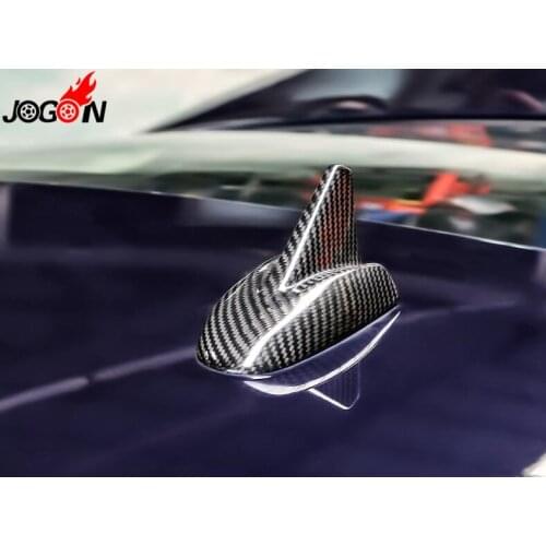For Maserati Quattroporte M156 Ghibli M157 Levante 2016 2017 2018 Carbon Fiber Roof Antenna Aerials Sticker Shark Fin Cover Trim