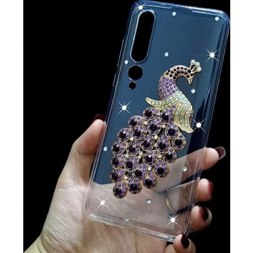For Xiaomi Mi 10 lite A3 POCO M3 Case Rhinestone silicone Cover Coque Redmi 7A 5 6 7 Note 9s Redmi 9 Note 8 Pro 8T Phone Case