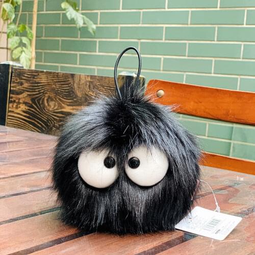 Hayao Miyazaki My Neighbor Totoro Dust Soot shake Plush Coin Bag wallet card bag keyring keychain clip Gift Toy