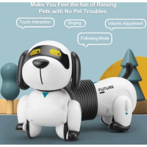 LE NENG TOYS K22 RC Robot Dog RC Robotic Stunt Puppy Electronic Pet Programmable Robot with Sound for Kids RC Toys Birthday Gift