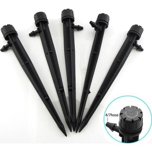 360 Degree Adjustable Drippers 4/7 mm Hose Water Dripper Inserting Ground Garden Watering Drip Irrigation Sprinkler