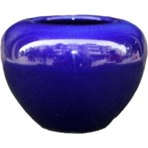 Chinese Old Porcelain Blue Glazed Porcelain Cans