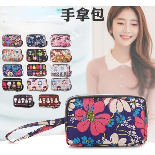 Fashion New Handbag Womens Zero Wallet Mobile Phone Long Wallet Womens Two-layer Zipper Handbag Cloth Bag Money Purse