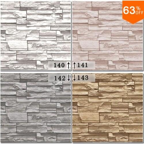 Wood wallpaper roll wooden stone pvc grey brick wall vinyl damask Living room wall paper rolls living room 3d brick wallpaper 3d