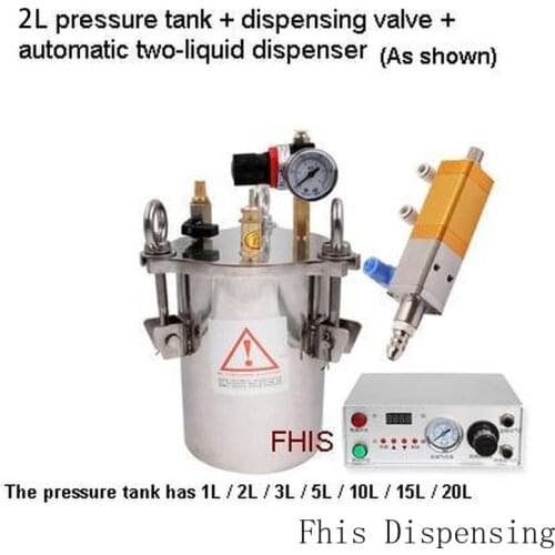 Single Liquid Dispensing Back Filling Quantitative Dispensing Potting Dispensing Valve 2L Pressure Barrel Automatic Dispenser