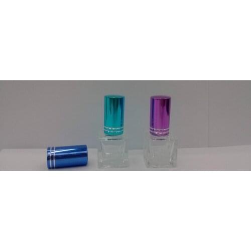 Refillable Wholesale FX412-6ML Square Fragrance Transparent Glass Spray Bottle 100PCS/LOT