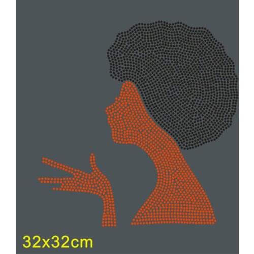 Heat Transfers Custom Hot-Fix Strass Motif Rhinestones Patches For Clothing Iron On Sticker Craft Applique Felt Decoration