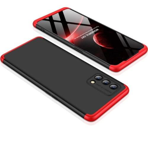 Slim Case for OPPO F19 Case 360 Full Protection Anti-knock 3 in 1 Matte Hard PC Cover for OPPO A74 4G Coque