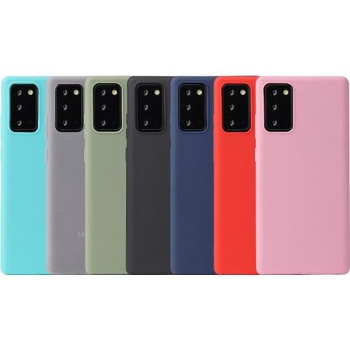 100pcs Candy Color Slim Soft TPU Case Shockproof Matte Cover For Samsung Galaxy A21S A01 CORE A11 A21 A31 A41 A51 A71 A81 A91