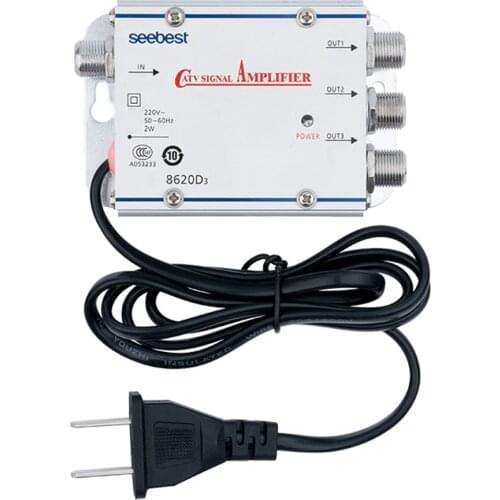 TV 1 In 3 Out Booster HDTV Signalverstärker Splitter Antennen 20DB CATV Tool 45-860MHz CATV Community Antenna Television Bo
