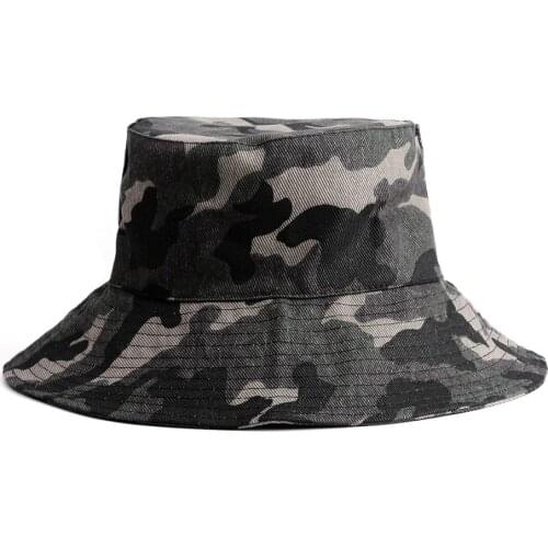 Women Camouflage Print Bucket Hat Girl Washed Cotton Bucket Hat Camo Fisherman Hat Printed Fisherman Hat Sun Prevent Bucket Hat