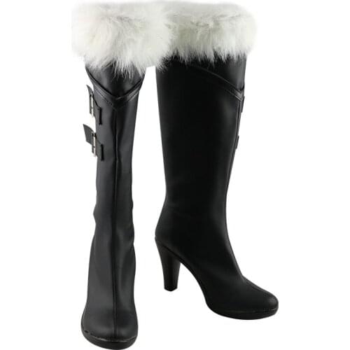 Pramanix Cos Shoes Japanese Anime Game Arknights Cosplay Shoe Harujuku Winter Women Black Lolita Boots