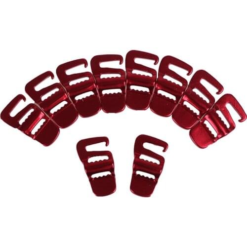 10Pcs Backpack Buckle Luggage Package Tightening Buckle Tent Rope Tensioner Hook