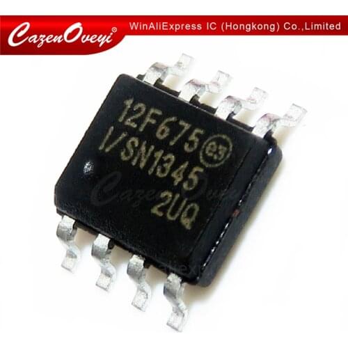 50pcs/lot PIC12F675-I/SN PIC12F675 12F675-I/SN 12F675 SOP-8 In Stock