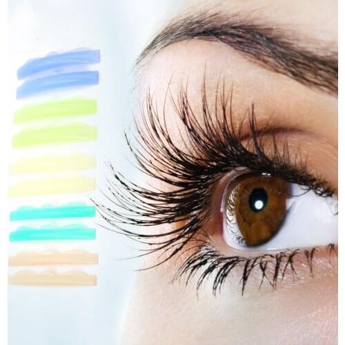 8 Pair Curlers Curl Silicone Pads Set Eyelash Lifting Kit Accessories U Colorful Eyelash Perm Pad Eye Lash Extension Perm Tools