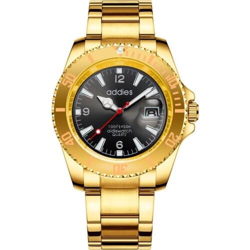 Addies Mens Stainless Steel Watch