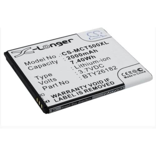 Cameron Sino 2000mAh battery for MOBISTEL Cynus T5 MT-9201b -9201S -9201w BTY26182Mobistel/STD Mobile, SmartPhone Battery