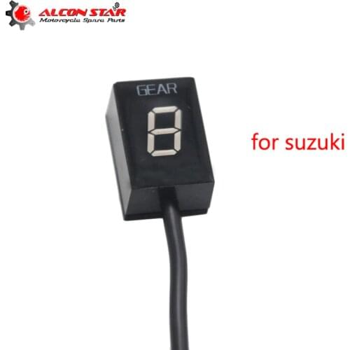 Alconstar- Ecu Plug Mount 6 Speed 1-6 Level Gear Indicator Gear Meter Fit For Suzuki Motorcycle Plug Play EFI Engine