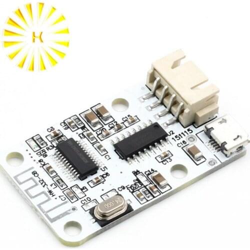 Wireless Bluetooth 4.0 Stereo Audio Receiver Module Digital Amplifier Sound Loud Board Micro USB 3W+3W 5V DC Connector