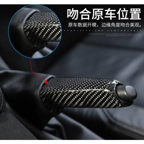 For BMW 1 Series 3 Series X1 GT4 F30 F35 series real carbon fiber handbrake cover, handbrake lever interior trim accessories