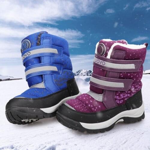 Snow Boots Kids UOVO Childrens Boots In Winter Snow Ground Boots Outdoor Warm Girls Sports Shoes Tide Winter Boots for Boys