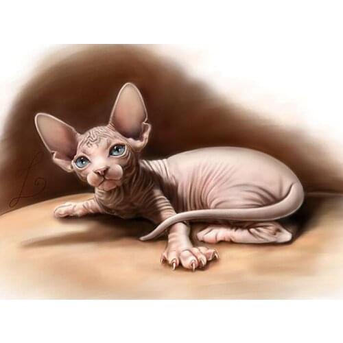 DIY 5D Diamond Painting Animal sphynx cats Cross Stitch Mosaic diamond embroidery Needlework Patterns Rhinestone painting