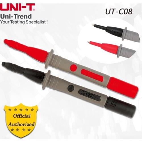UNI-T UT-C08 Test probes; fully insulated, with pen tip sheath, straight probe
