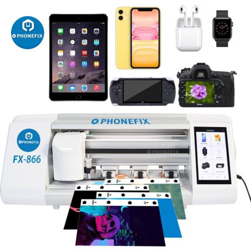 PHONEFIX FX-866 Film Cutting Machine For Phone Tablet PC Front Glass Back Cover Protection Mobile Phone Film Screen Protector