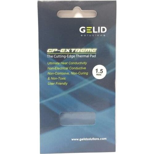 GELID GP-EXTREME 80X40 1.5mm PC CPU GPU Heatsink Cooling North and South Bridge Graphics Card Thermal Pad Conductivity W/MK12