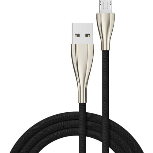 Zinc Alloy USB Micro Cable 3A Fast Charge Data Cable for Samsung Xiaomi OPPO Mobile PhoneAccessories Tablet Charger USB Cable
