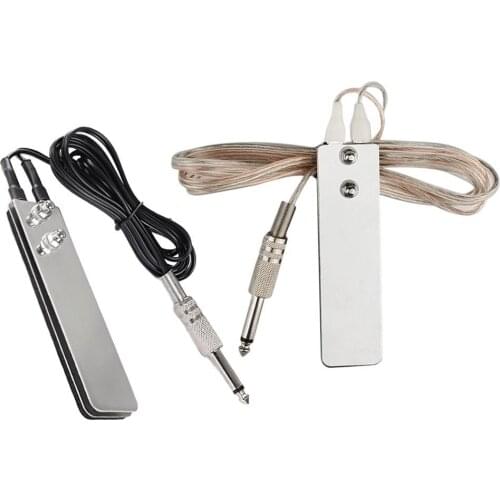 Mini Stainless Steel Foot Pedal Switch Controller Tattoo + Supply Accessory Power 5ft Footswitch Cord Tools Tattoo Clip B1C3