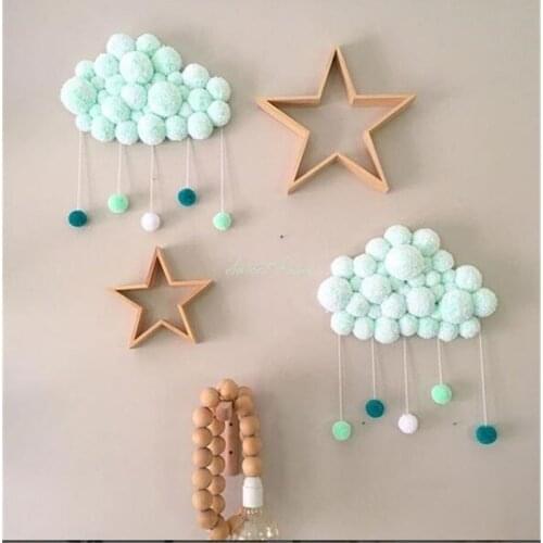 Baby Crib Mobile Bed Bell Rattle Toys Hairball Wind Chimes Tent Hanging Decorations Kids Christmas Girl Boy Gifts Nursery Decor