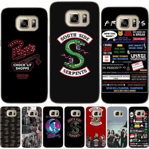 Friends TV Show Soft TPU Back Cover For Samsung Galaxy S5 Mini S6 S7 Edge S8 S9 S10 Plus S10 E Note 8 9 Riverdale Dominant Case