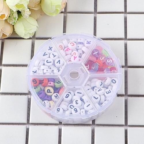 Diy Handmade Beaded Environmental Protection Letter Beads Combination Set Childrens Accessories Jewelry Girls Educational Toys